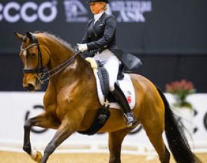 Jessica von Bredow and Zaire E at the 2017 CDI-W Herning :: Photo © Digishots