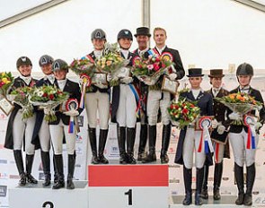 All medalists of the 2017 Luxembourg Dressage Championships