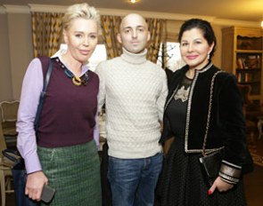 Pradar club President Vita Kozlova, Russian dressage athlete Ivan Antochika, Russian Equestrian Federation President Marina Sechina