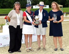 Kathie Robertson, Sue Bender, Roberta Williams, Hannah Niebielski at the 2017 NAJYRC :: Photo © ESI