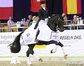Jessica von Bredow-Werndl on Unee BB at the 2017 CDI Oldenburg :: Photo © LL-foto