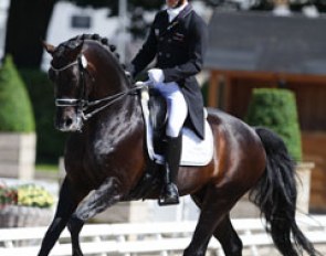 Marc Boblet on the Hanoverian licensing champion Soliman (by Sandro Hit x Donnerhall)