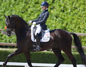 Charlotte Fry and Dark Legend at the 2017 CDI Roosendaal :: Photo © Astrid Appels