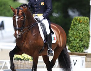 Portuguese Daniel Pinto and Santurion de Massa (by Munchhausen x Estoiro) produced a very solid round and finished fourth