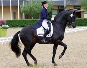Jennifer Hoffmann and Rubinio at the 2017 CDI Saumur :: Photo © Rui Pedro Godinho
