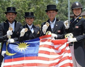 Team Malaysia wins gold at the 2017 South East Asian Games