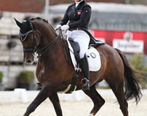 Anne Mette Lyager and Brandtoftes Sjubell at the 2017 CDI Sint-Truiden :: Photo © Astrid Appels