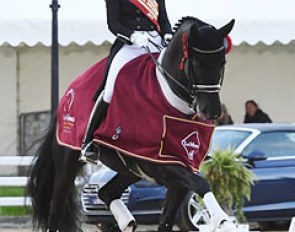 Hayley Watson-Greaves and Rubins Nite are the 2017 British Dressage Champions :: Photo © Kevin Sparrow