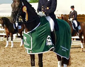Heiner Schiergen and Aaron win the 2017 German Professional Dressage Riders Championship in Unna-Massen