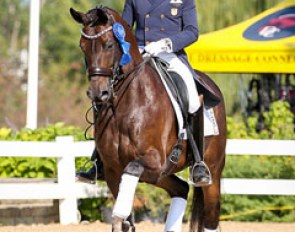 Cesar Parra and Fashion Designer at the 2017 U.S Developing Horse Championships :: Photo © Sue Stickle