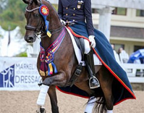 Cesar Parra and Fashion Designer OLD at the 2017 U.S. Developing Horse Championships :: Photo © Sue Stickle