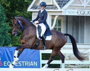 Carly Taylor-Smith and Rosalut NHF at the 2017 U.S Young and Developing Horse Championships :: Photo © Sue Stickle