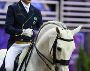 German based Brazilian Joao Marcari Oliva on the Brazilian bred Lusitano Xama dos Pinhais brought some Latino thrill to Omaha