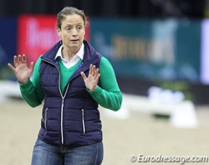 Isabell Werth teaching a masterclass at the 2017 World Cup Finals :: Photo © Astrid Appels