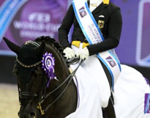 Isabell Werth and Weihegold win the 2017 World Cup Finals