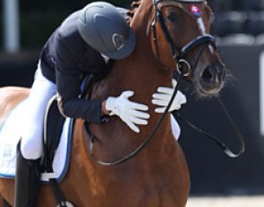 Michael Bugan hugs Scarlett O Harrah