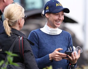 A big smile on Briana Burgess' face