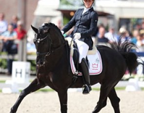 Anne Marie Hosbond on Straight Horse Don Tamino (by Totilas x Don Schufro)