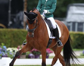 Abigail Hutton's Giraldo (by Rousseau) was also eliminated as the horse was not 100% fit in the arena