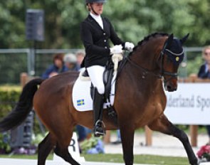 Karin Oljemark on the Swedish warmblood mare Tiger G (by Tuschinski x Sir Donnerhall)