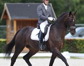 Csaba Szokola and Siracusa at the 2017 World Young Horse Championships :: Photo © Astrid Appels