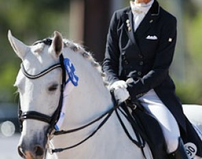 Janne Rumbough won the Amateurs Prix St Georges on Armas Zumbel