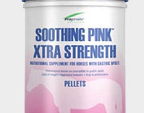 Cargill's Progressive Nutrition Soothing Pink supplement is used to prevent gastric upset