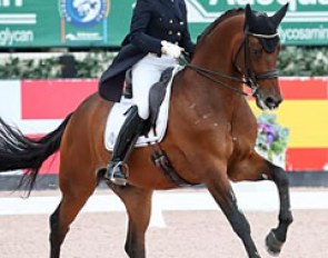 Tinne Vilhelmson and Esperance at the 2017 CDI-W Palm Beach Derby :: Photo © Sue Stickle