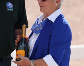 Cara Whitham acknowledged at the 2017 CDI Wellington :: Photo © Astrid Appels