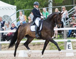 Stella Hagelstam and Pin Rock's Foxfire Blitz at the 2017 Finnish Grand Prix Championships :: Photo © Sonja Holma