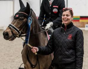 Corinna Gebhard on Antares with mom Jeannette Lechner-Gebhard