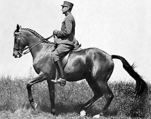 Alois Podhajsky and Nero xx training at home in Vienna in 1936 :: Photo © Podhajsky private archive