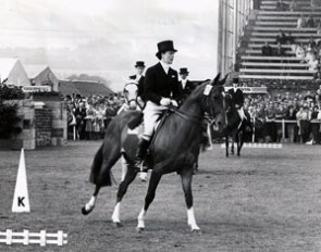 Diana Mason and Tramella at the 1959 CDIO Aachen