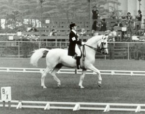 Marianne Gossweiler and Stephan at the 1964 Olympic Games in Tokyo :: Photo © Thiedemann