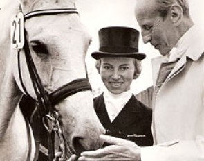 Evi Pracht (née Neckermann) and Dr. Josef Neckermann with Antoinette at the 1970 CDIO Aachen