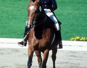 Antonella's mom Veroniqu de Rahm (Favre) on Chant d'Arôme at the 1977 CDN Sankt Gallen