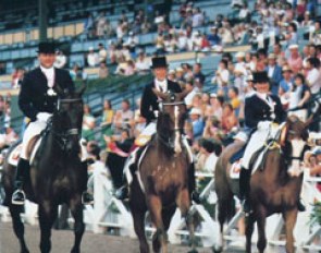 The Swiss Dressage Team at the 1984 Olympic Games