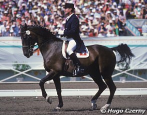 Otto Hofer and Limandus at the 1984 Olympic Games in Los Angeles :: Photo © Hugo Czerny