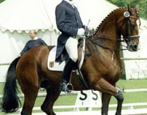 Johann Hinnemann on Ideaal at the 1987 European Championships in Goodwood :: Photo © Dirk Caremans