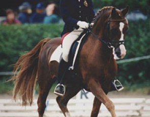 Veronique de Baeker and Fuego in their glory days in the mid 1990s