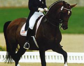 Michelle Gibson and Peron at the 1996 Olympic Games :: Photo © Mary Phelps