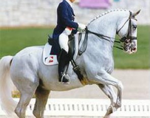 Margit Otto-Crepin and Lucky Lord at the 1996 Atlanta Olympic Games :: Photo © Mary Phelps