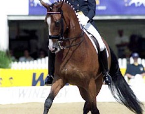Gonnelien Rothenberger-Gordijn and Bo at the 1997 European Championships in Verden :: Photo © Dirk Caremans