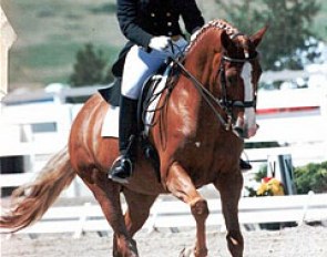 Rebecca Schoenhardt and Red Fury at the 1998 North American Young Riders Championships :: Photo © Mary Phelps/Phelpsphotos.com