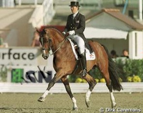 Ellen Bontje and Silvano N at the 1998 World Equestrian Games :: Photo © Dirk Caremans