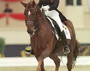 Arlette Holsters and Faible at the 1998 World Equestrian Games :: Photo © Dirk Caremans