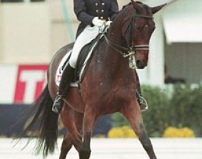 Anky van Grunsven and Bonfire at the 1998 World Equestrian Games in Rome :: Photo © Dirk Caremans