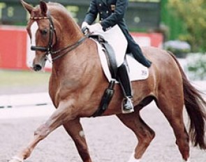 Nadine Capellmann and Gracioso at the 1999 CDIO Aachen :: Photo © Dirk Caremans