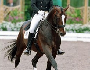 Lars Petersen and Blue Hors Cavan at the 1999 CDIO Aachen :: Photo © Dirk Caremans