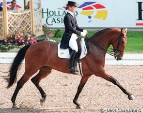 Isabell Werth and Ferrara S at the 1999 CDIO Aachen :: Photo © Dirk Caremans